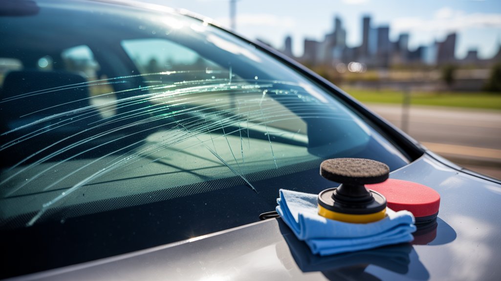 DIY auto glass scratch removal in Denver